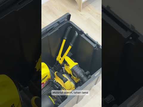 Gambar Maxbuilt Kotak Penyimpanan Dengan Handle & Roda 120 Liter - Hitam