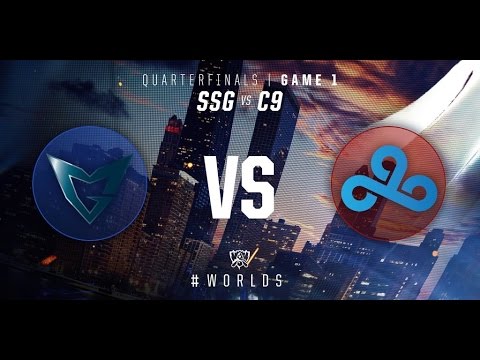 SSG (Samsung Galaxy) vs C9 (Cloud 9) - GAME 1 HIGHLIGHTS - Quarterfinals - 2016 WORLD CHAMPIONSHIP
