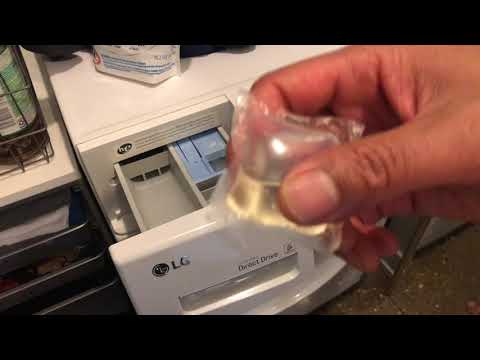 How to add laundry detergent pods to a front loading washing machine