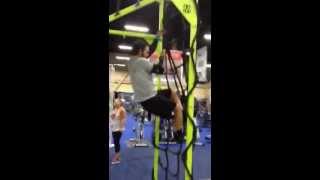 Cargo net and monkey bar climb on MoveStrong
