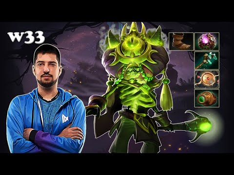w33 - Pugna Midlane | Dota 2 7.30d Gameplay