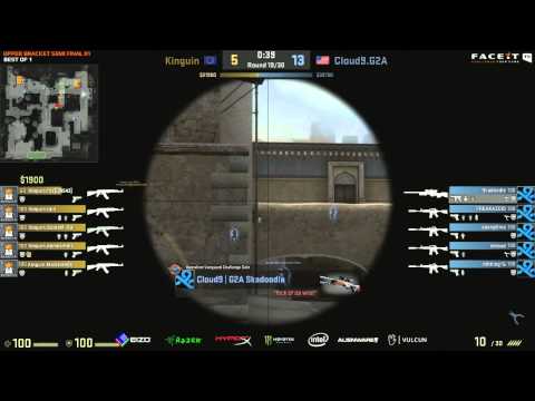 Dennis Saves Skadoodle On Dust2 At FaceIt Kinguin Vs Cloud9