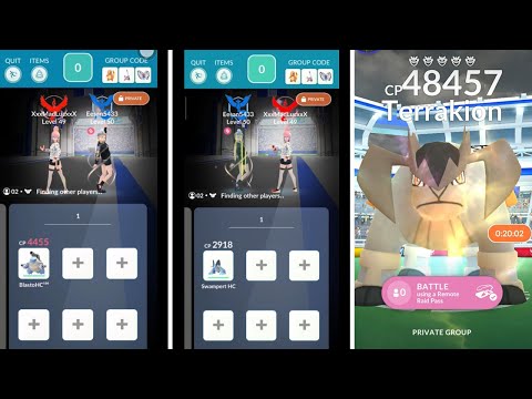 Terrakion Duo with 1 Mega Blastoise and 1 Shadow Swampert with weather boost