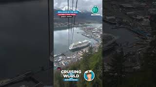Brilliance of the Seas no porto de Juneau | filmado do teleférico Goldbelt. #shorts #juneau #alaska