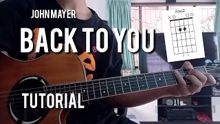 John Mayer - Back To You Guitar Cover + Chords