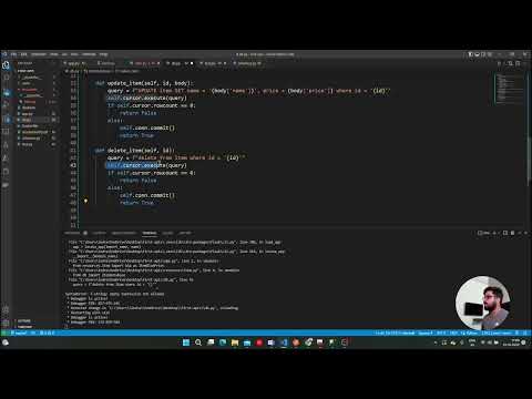 Delete Data Using Flask Delete Api And Sql Server Python In Hindi