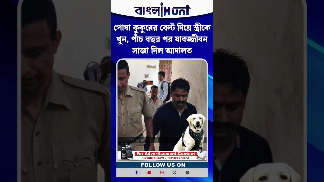 পোষা কুকুরের বেল্ট দিয়ে স্ত্রীকে খুন, পাঁচ বছর পর যাবজ্জীবন সাজা দিল আদালত