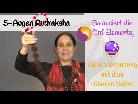 5-Augen Rudraksha (5 Mukhi) - Balanciert die fünf Elemente, klare Verbindung mit dem höheren Selbst