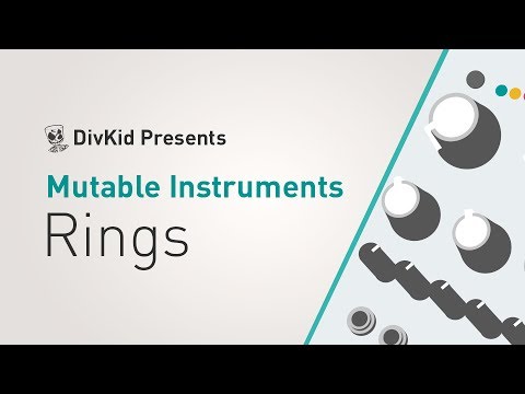 Mutable Instruments Rings feat. Oscillosaurus panel & white knobs image 2