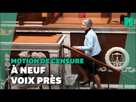 Élisabeth Borne échappe (à 9 voix près) à la motion de censure transpartisane
