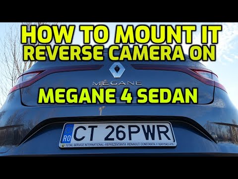 How to mount it reverse camera on Megane 4 Sedan,montage caméra de recul