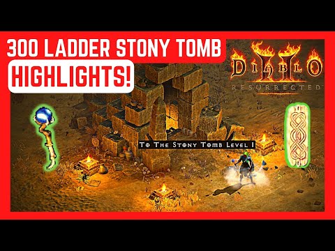 D2R - Ladder 300 Stony Tomb Runs Drop Highlights