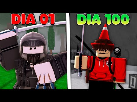 SOBREVIVI 100 DIAS COMO NINJA NO 99 NOITES NA FLORESTA