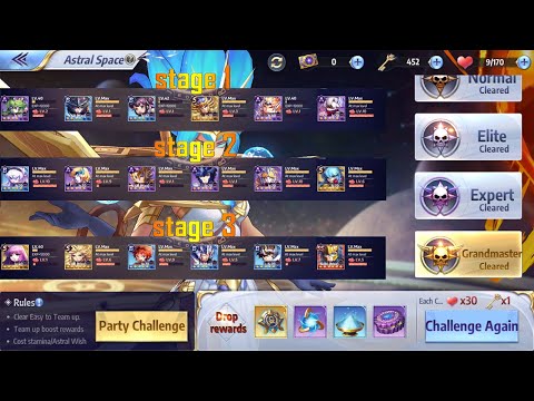 (Guide) Saint Seiya: Awakening Tutorial Astral Space Grandmaster All Stage