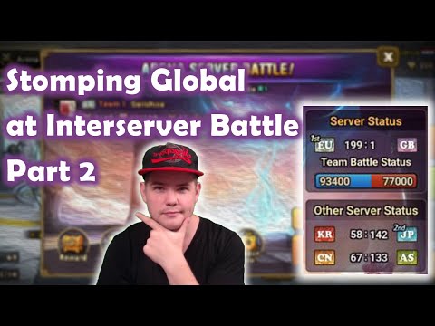 Part 2- Stomping Global at Interserver Battle - Summoners War