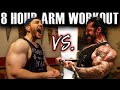NATURAL BODYBUILDER vs. RICH PIANA'S 8 HOUR ARM WORKOUT (16 SHAKES)