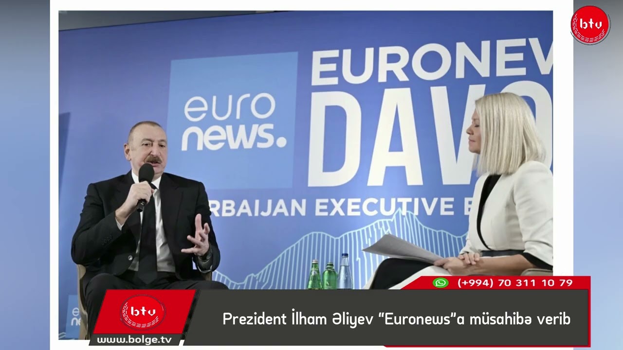 Prezident İlham Əliyev “Euronews”a müsahibə verib