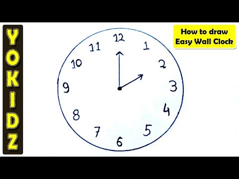 YouTube video about: How to draw a clock step by step?