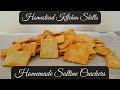 4 Ingredient Homemade Cracker Recipe Homemade Saltine Crackers Recipe Homestead Kitchen Skills
