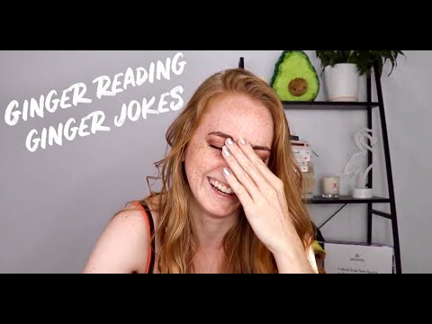 A Ginger Reading Ginger Jokes