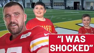Travis Kelce stuns kids who left a note in Chiefs meeting room