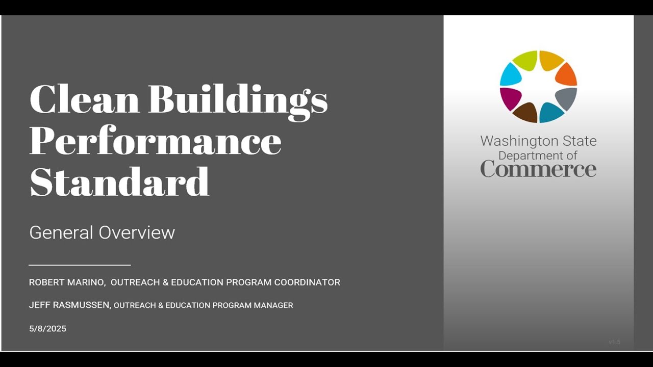 CBPS Webinar: Clean Buildings 101 5.8.25