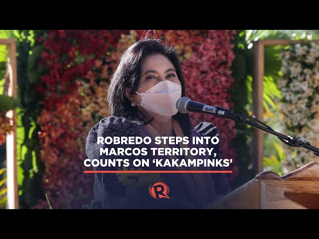 WATCH: Robredo steps into Marcos territory, counts on ‘Kakampinks’