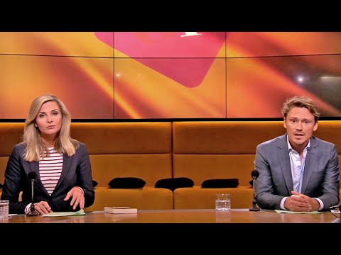 Welmoed Sijtsma en Sander Schimmelpenninck presenteren talkshow Op1 van woensdag 5 augustus 2020.