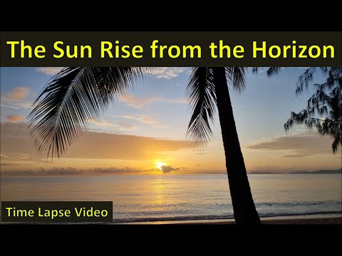 The Sun Rise from Palm Cove Beach | East Coast of Australia | Sun Rise in Time Lapse Video