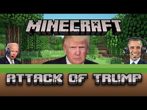U.S Presidents (Biden, Obama & Trump) play Minecraft. Episode 1 - Attack of Trump!   (Ai Presidents)