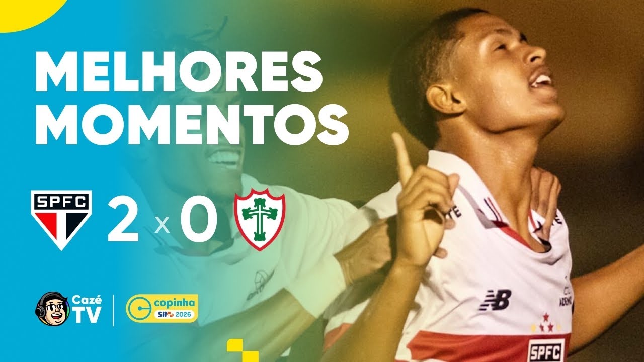 MELHORES MOMENTOS: SÃO PAULO 2 X 0 PORTUGUESA | COPINHA 2026 | SEGUNDA FASE