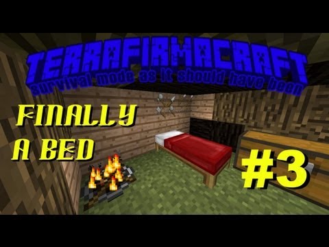 Minecraft Terrafirmacraft #3 | THE MOST COMPLICATED BED EVER | ( Modded Survival )