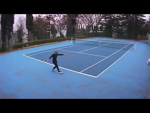 Tennis hard court training in Varna