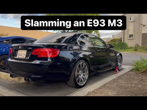 First Mod for the E93 M3 H&R Lowering Springs E92 E90 Suspension Upgrade DIY Guide Shocks Struts LCI