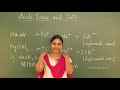 CBSE 10 SSLC SCIENCE ACIDS BASES AND SALTS PART 1