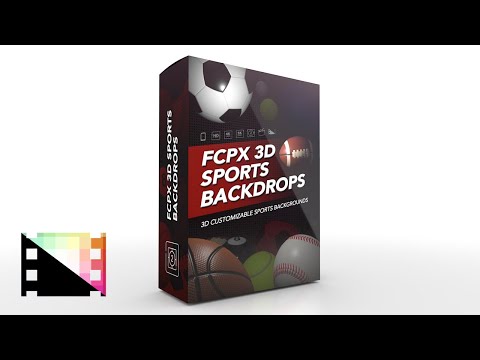 FCPX 3D Sports Backdrops - Customizable 3D Sports Backdrops for Final Cut Pro - Pixel Film Studios