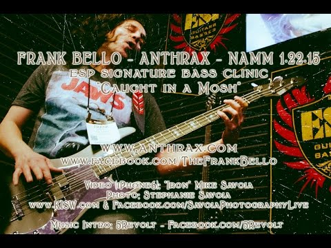 NAMM 2015 - Frank Bello Anthrax ESP Signature Bass Clinic - 1.22.15