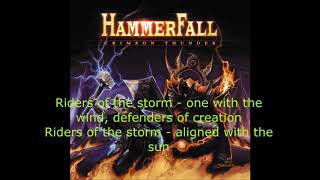 Hammerfall   Riders Of The Storm (Lyrics)