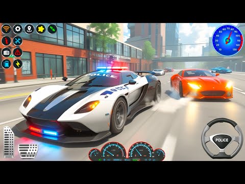 Ultimate Police Officer Car Chasing Bank Robbers Stolen Cars Open City Simulator - Android Gameplay.
