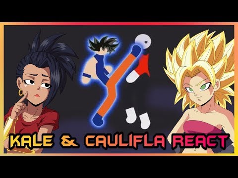 Kale and Caulifla React to Goku Vs Jiren Stick Fight!!