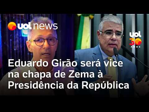 Zema decide por Eduardo Girão como vice na chapa à Presidência da República