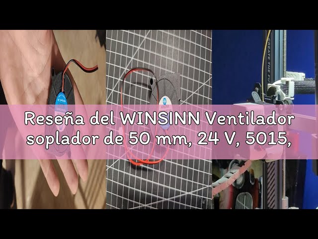 Vídeo relacionado con WINSINN Ventilador de 40 mm, 5 V, rodamiento hidráulico, sin escobillas, 4010, 40 x 10 mm, alta velocidad (paquete de 5 unidades)