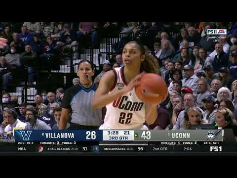 UConn Women's Basketball Highlights v. Villanova 03/07/2022 (Big East Finals)