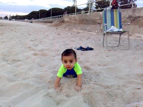 Tariq at the beach
