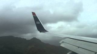 preview picture of video 'US Airways 757 Landing at Lihue from Phoenix'