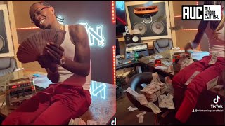 Rich Homie Quan Proves He&#39;s Still Getting Money Counts Up Bankroll In Studio