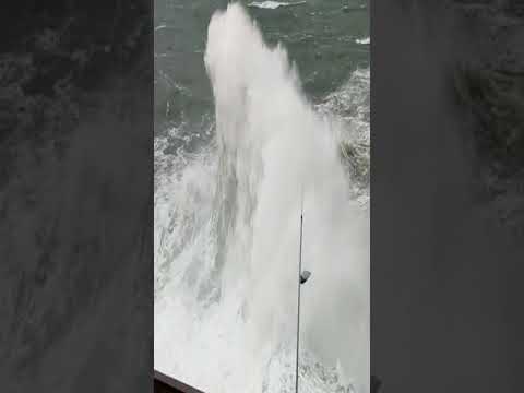 Breath taking Nature | Ondarreta Beach | San Sebastian Sea | Spain | The giant waves in Spain