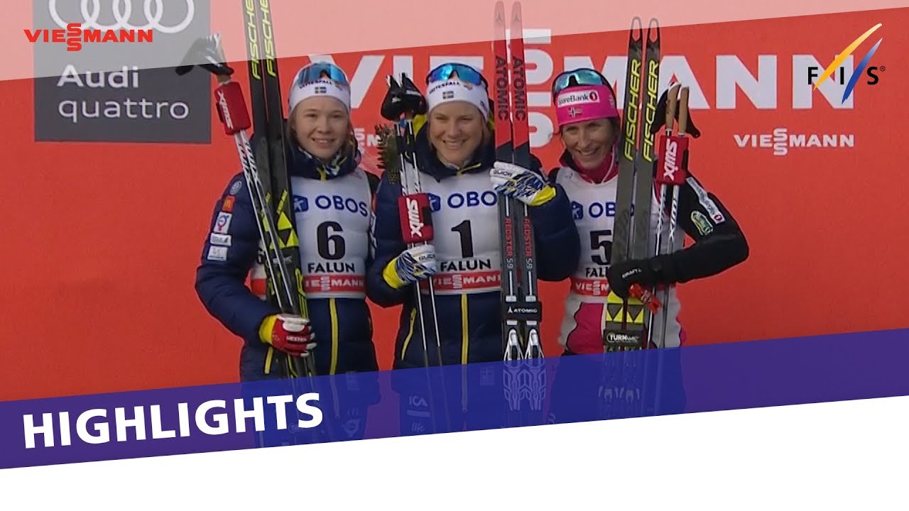 Hanna Falk delights home crowd in Falun Ladies' Sprint | Highlights