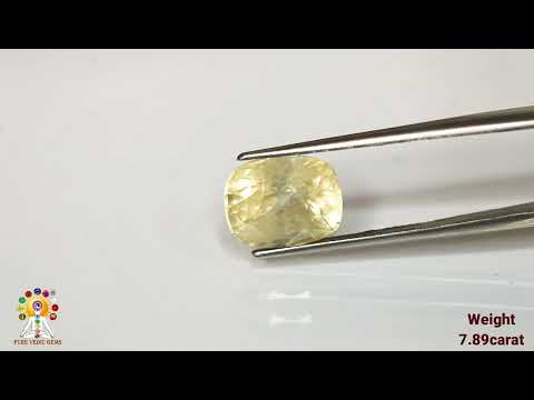 Yellow Sapphire 7.89ct. (Super Premium) video