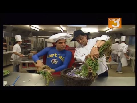 Marc Veyrat et Capt'ain J font de la cuisine à base de plantes sur Canal J !